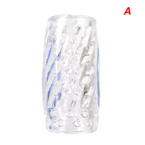 Compact 9cm Crystal Clear Masturbator