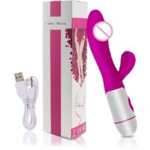 Elite Dual-Motor Rechargeable Rabbit Vibrator (Colour - Purple)